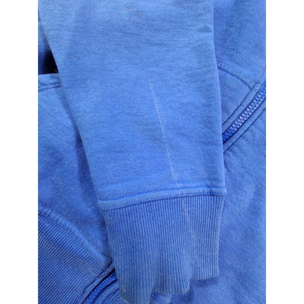 Champion Hoodie Blue Mens Large Full Zip Sweatshirt Logo Pocket - Picture 14 of 16